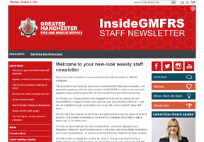 InsideGMFRS - Staff newsletter