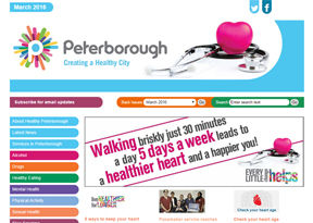 Healthy Peterborough website