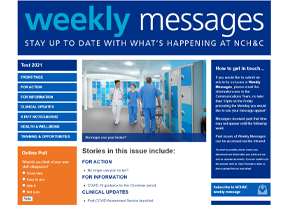 NCH&C Weekly Message