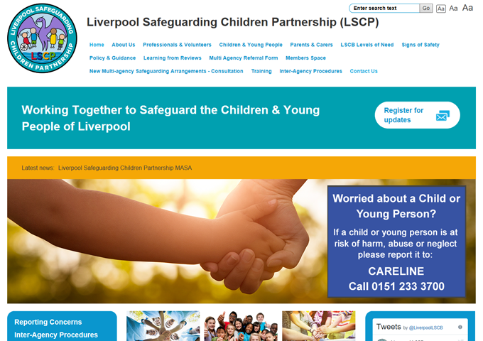 Liverpool Safeguarding Children Partnership website