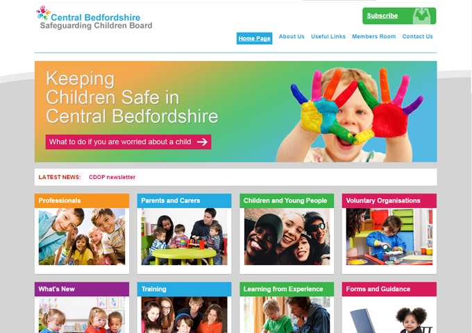 Central Bedfordshire Safeguarding Children Board website