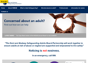 Kent & Medway Safeguarding Adults website