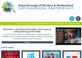 Royal Borough of Windsor & Maindenhead Safeguarding Partnership website