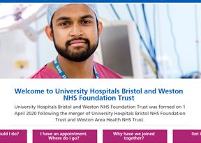 University Hospitals Bristol & Weston NHS Foundation Trust website